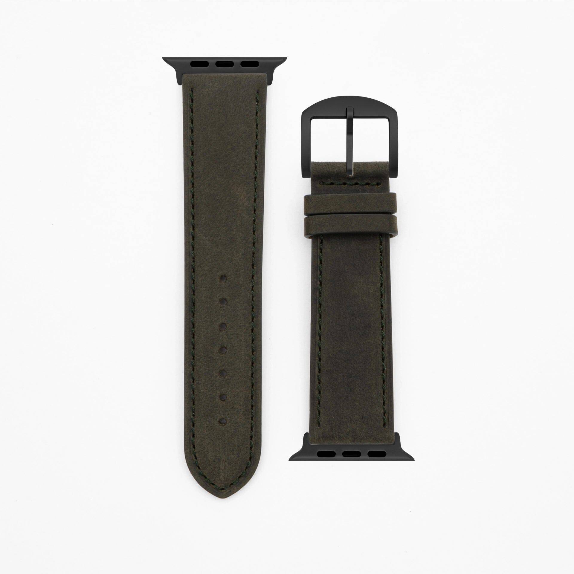 Gentle - Classic - Dark green Apple Watch Ultra 49mm leather strap Apple Watch