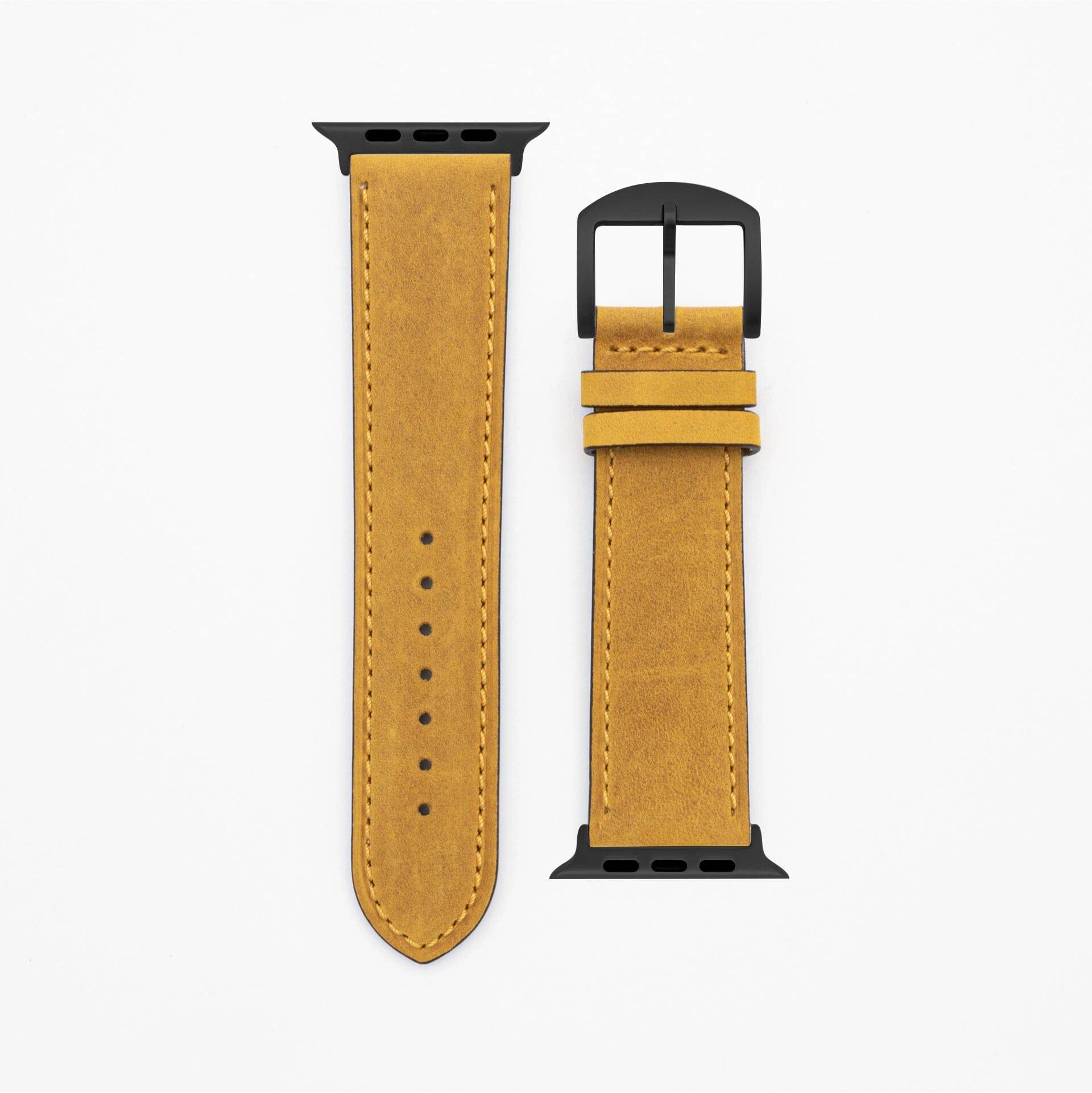 Gentle - Classic - Mustard Apple Watch Ultra 49mm Leather Strap Apple Watch