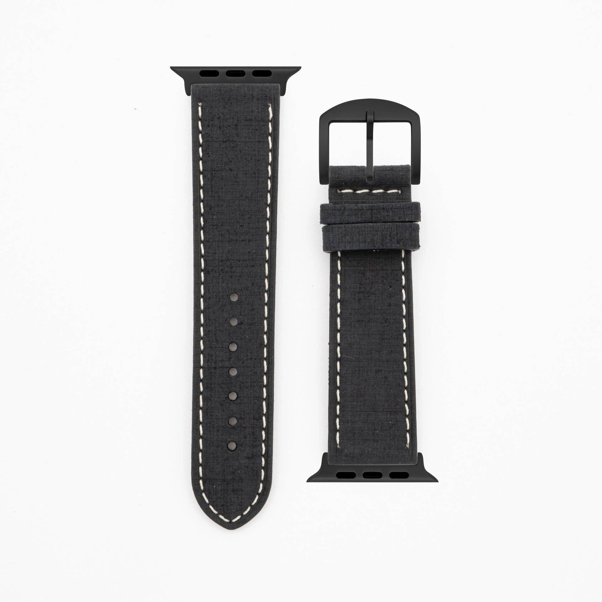 Grit - Vintage - Black-Apple Watch Ultra-49mm-Edelband-Leather Strap-Apple Watch