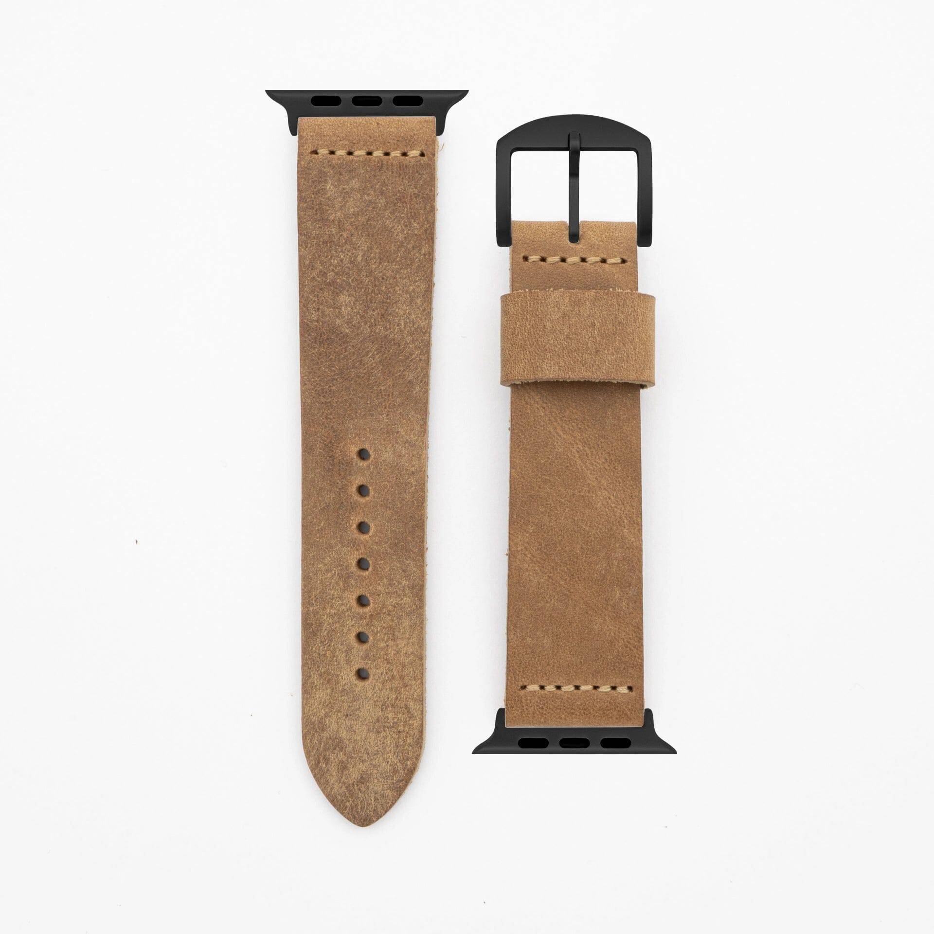 Pure - Vintage - Wheat brown Apple Watch Ultra 49mm leather strap Apple Watch