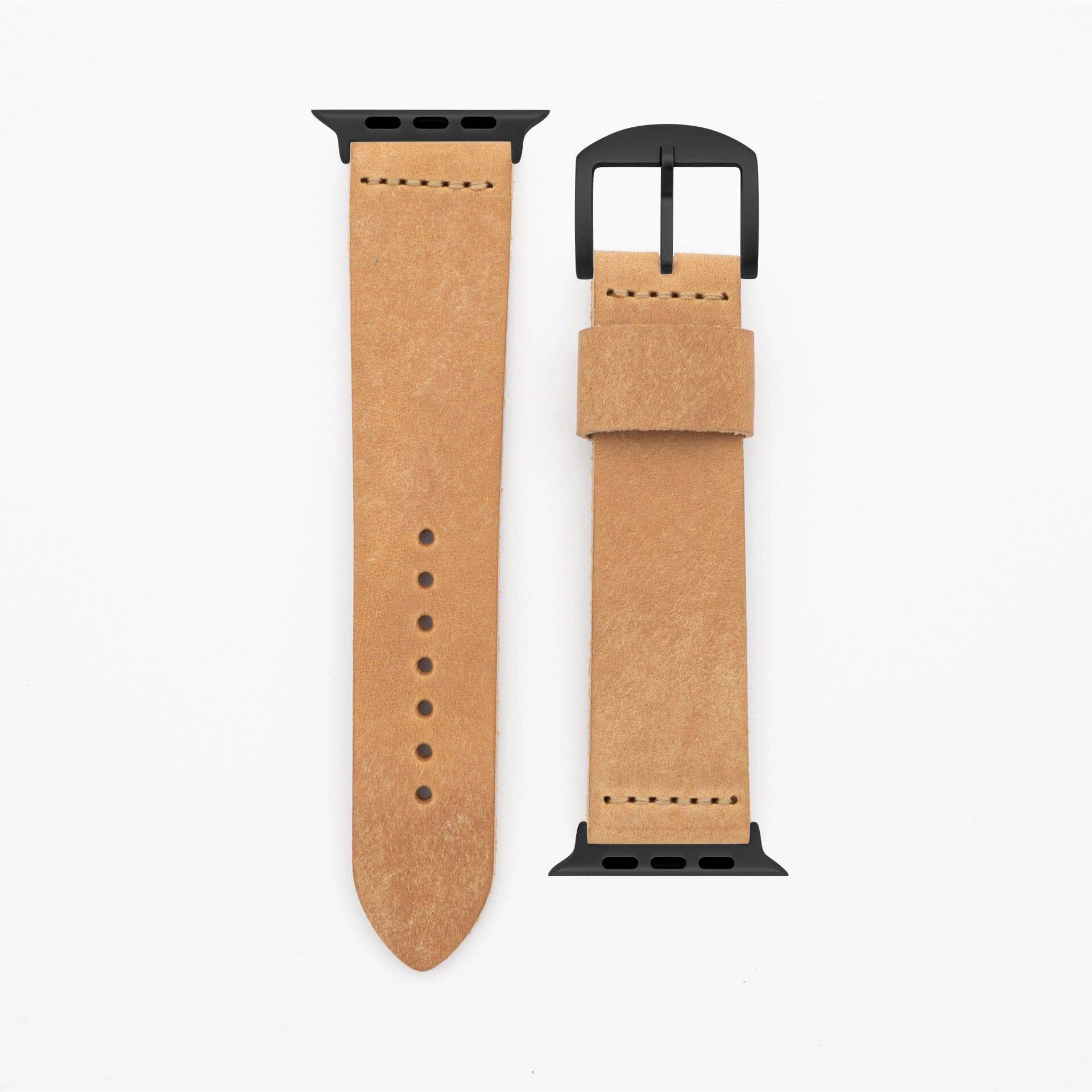 Pure - Vintage - Natural Apple Watch Ultra 49mm Leather Strap Apple Watch