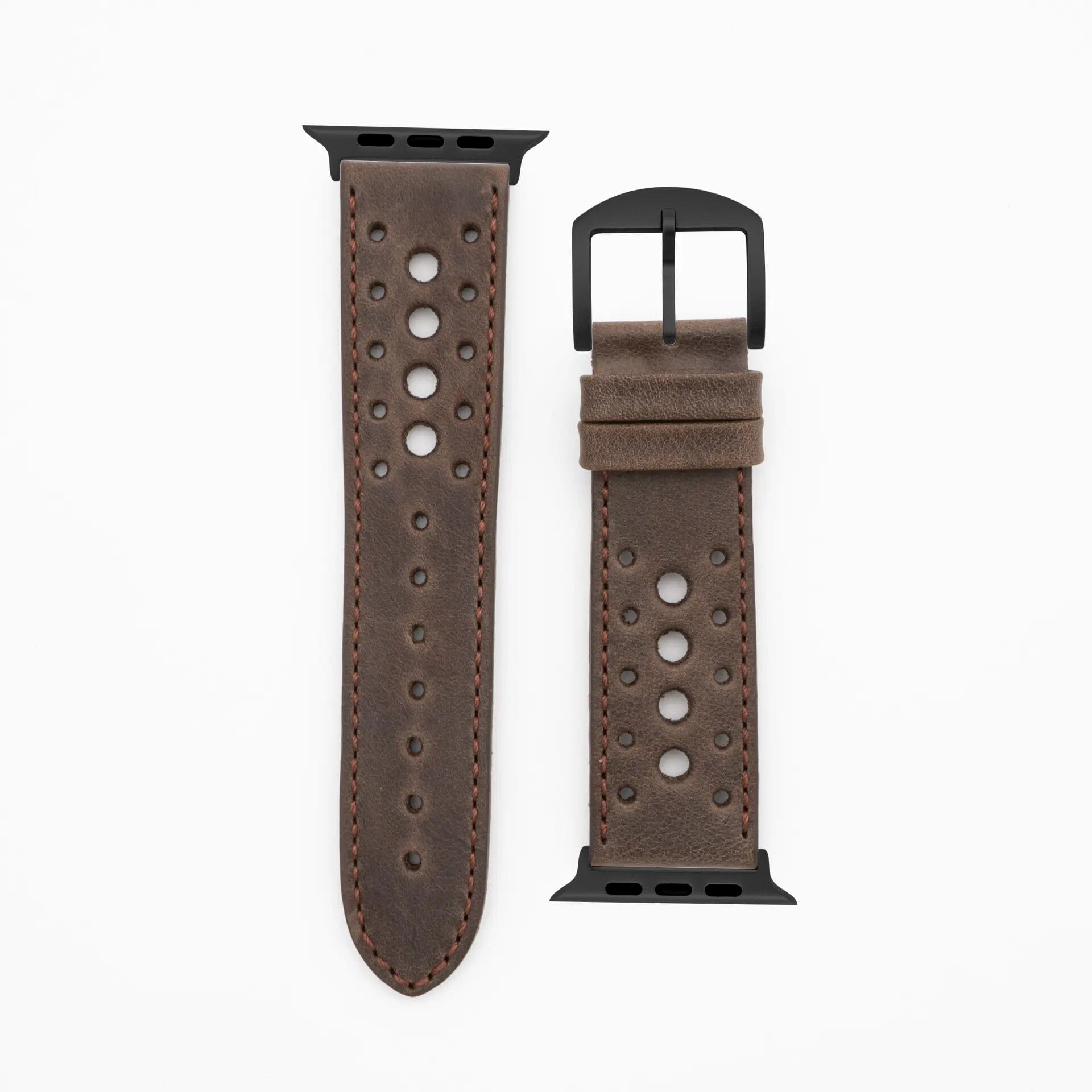 Monaco - Vintage - Dark brown Apple Watch Ultra 49mm leather strap Apple Watch