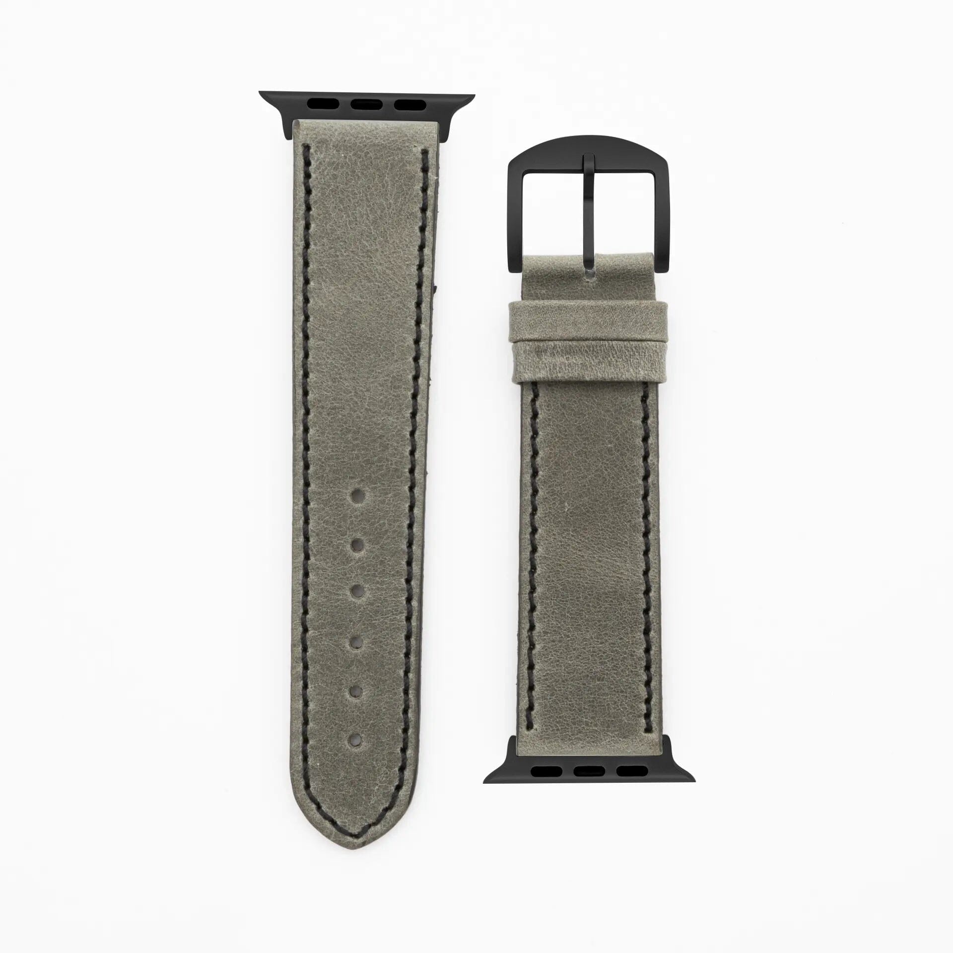Western - Vintage - Gray Apple Watch Ultra 49mm Leather Strap Apple Watch