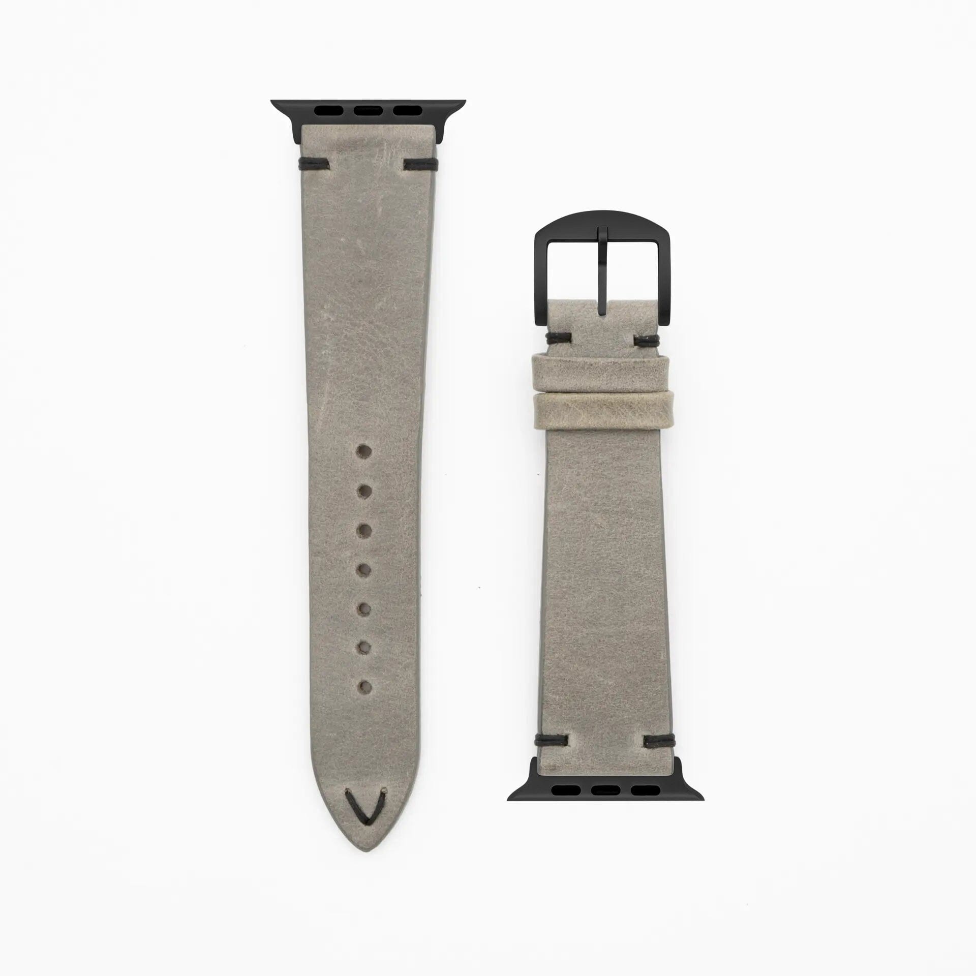 Node - Vintage - Gray Apple Watch Ultra 49mm Leather Strap Apple Watch