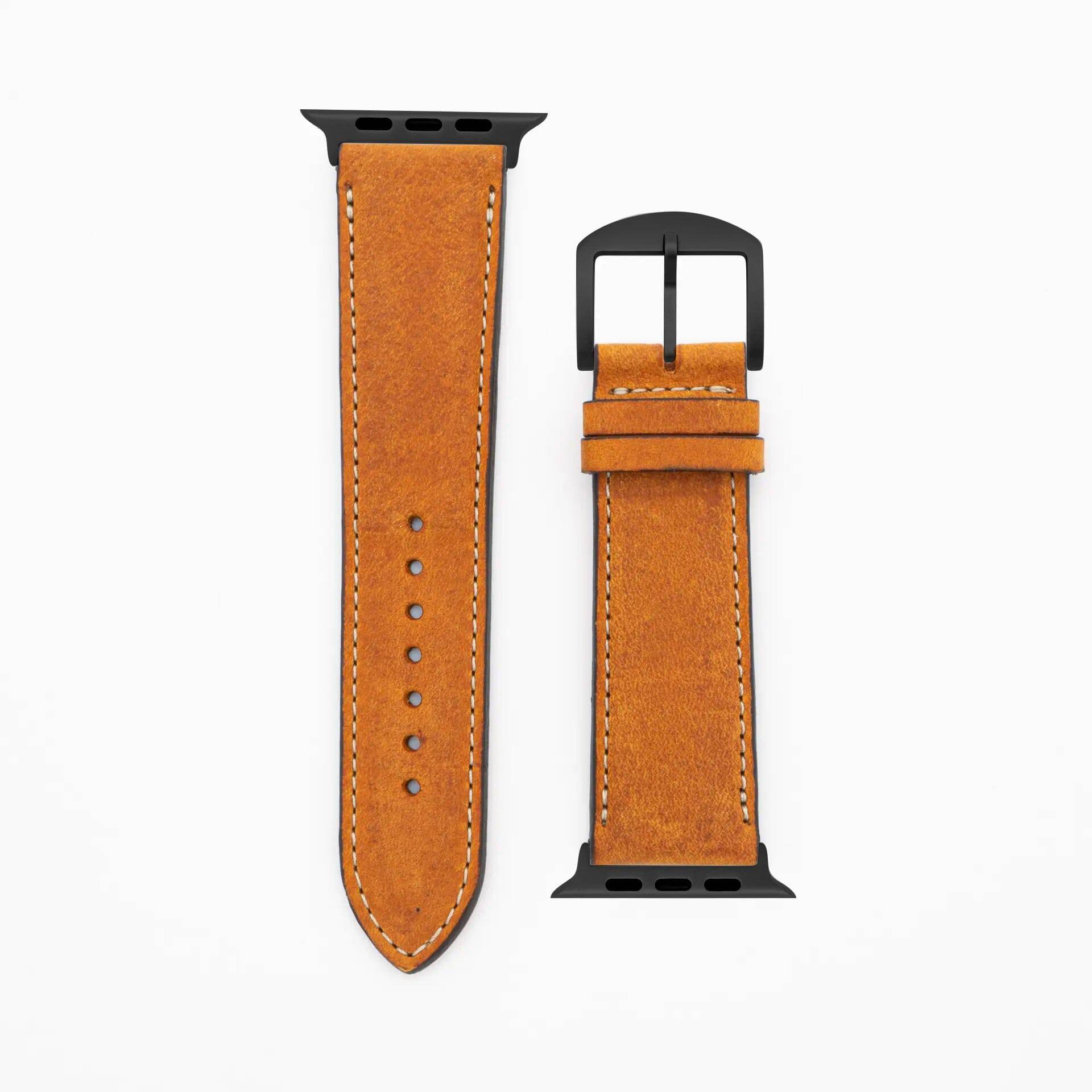 Soft Chrono - Vintage - Cognac-Apple Watch Ultra-49mm-Edelband-Leather Strap-Apple Watch