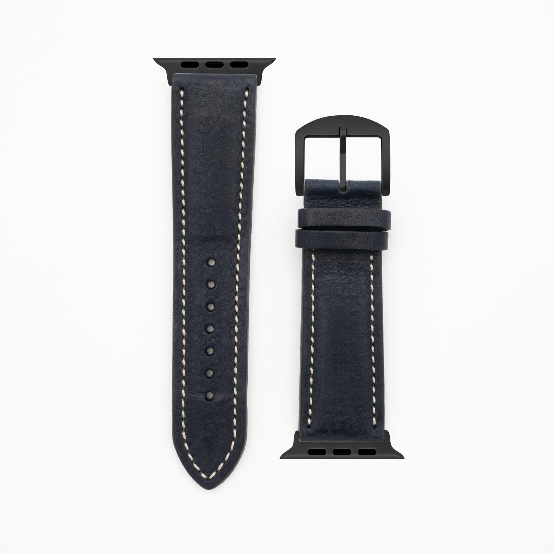 Soft Chrono - Vintage - Dark blue-Apple Watch Ultra-49mm-Edelband-Leather Strap-Apple Watch