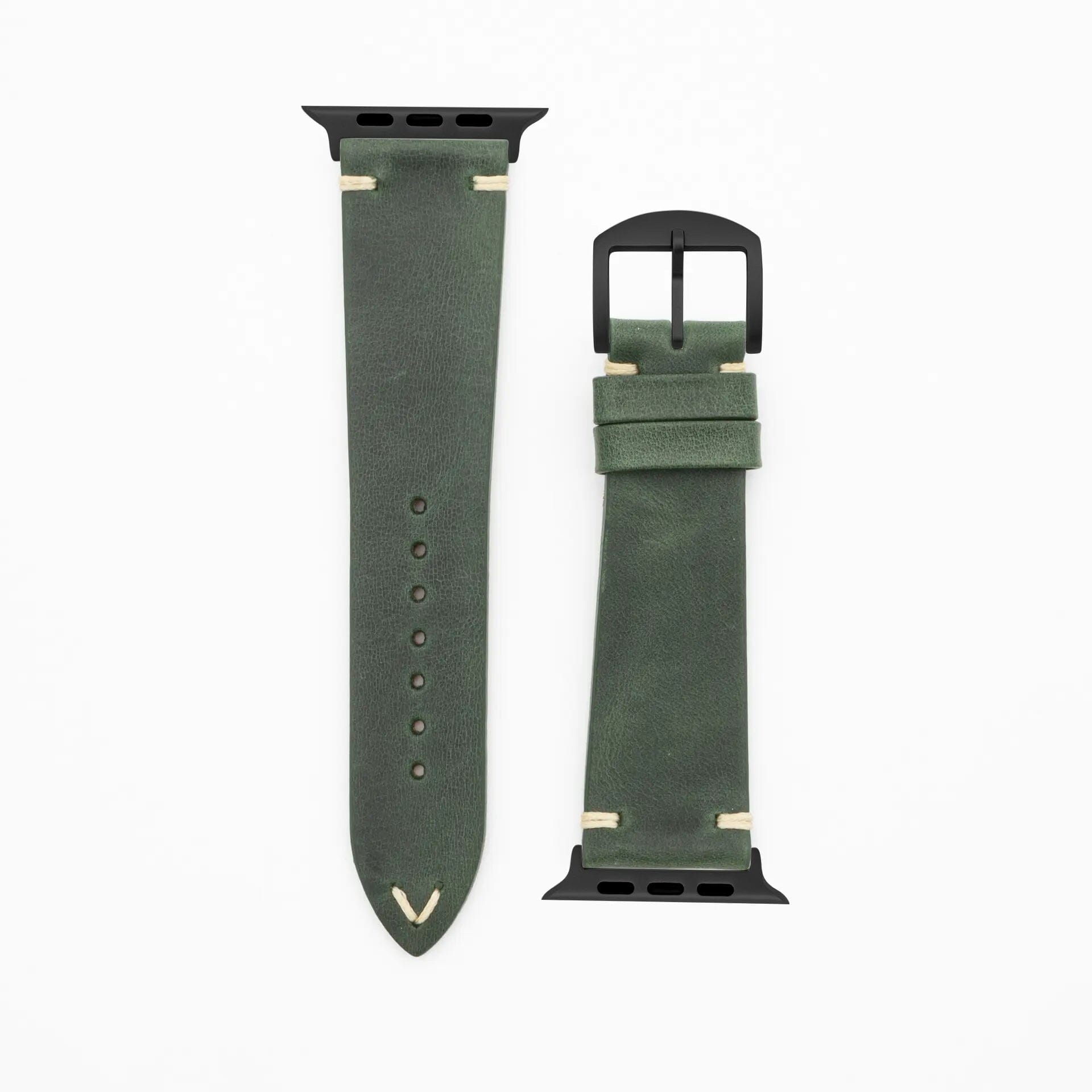 Node - Vintage - Green Apple Watch Ultra 49mm Leather Strap Apple Watch
