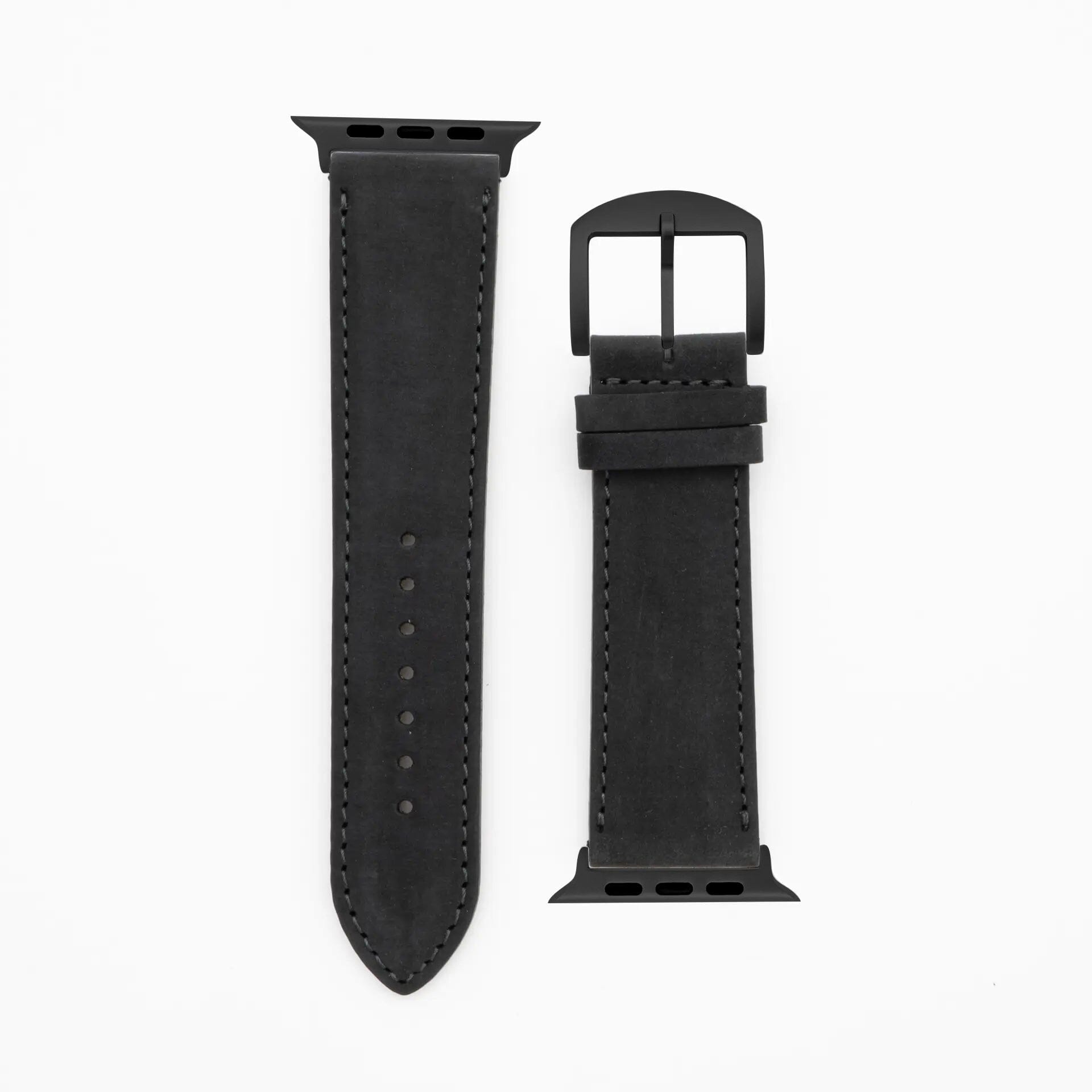 Suede - Classic - Black-Apple Watch Ultra-49mm-Edelband-Leather Strap-Apple Watch