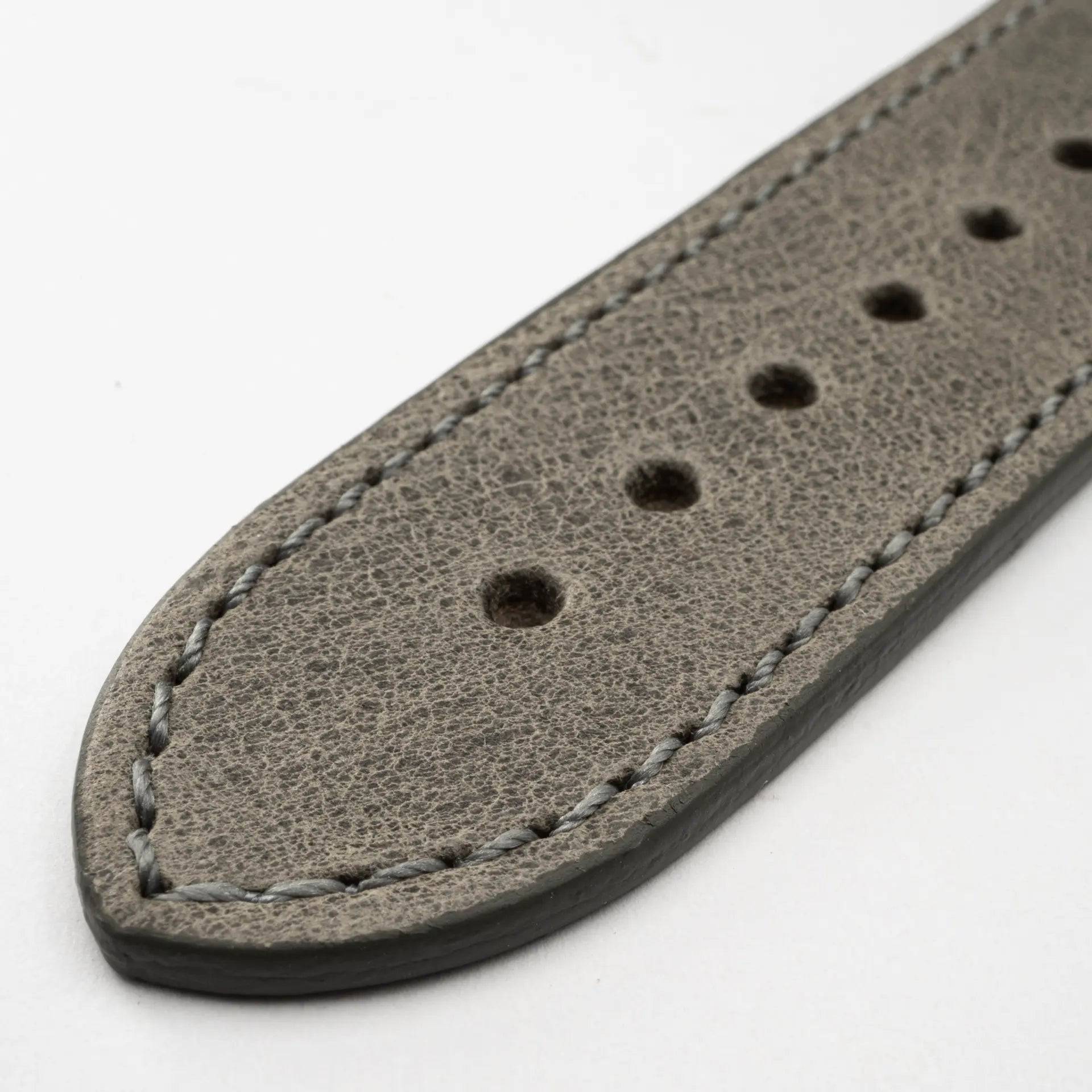 Monaco - Vintage - Grey leather strap-Apple Watch