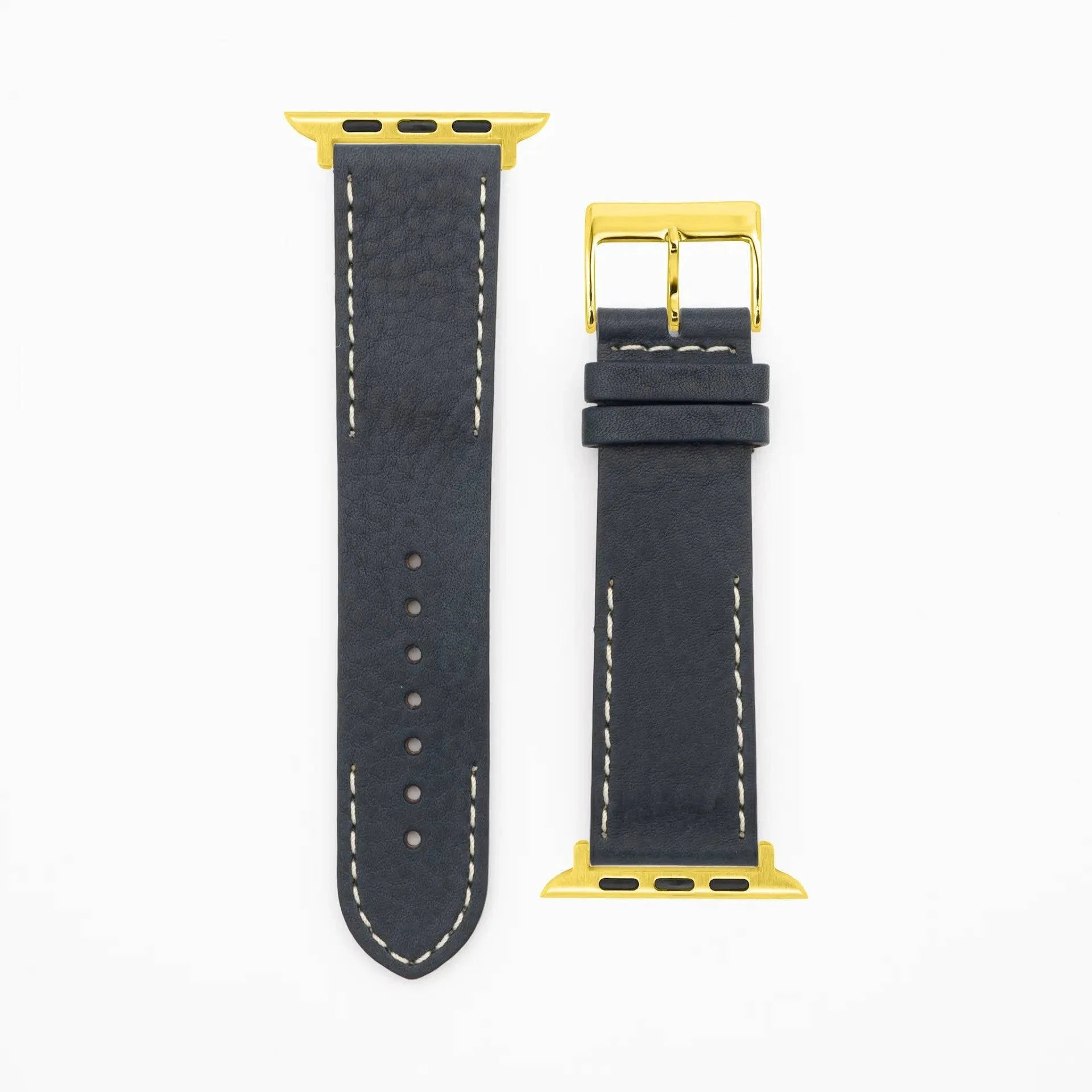 Modern Seam - Classic - Dark blue-Apple Watch-40/41/42mm-Edelband-Leather Strap-Apple Watch