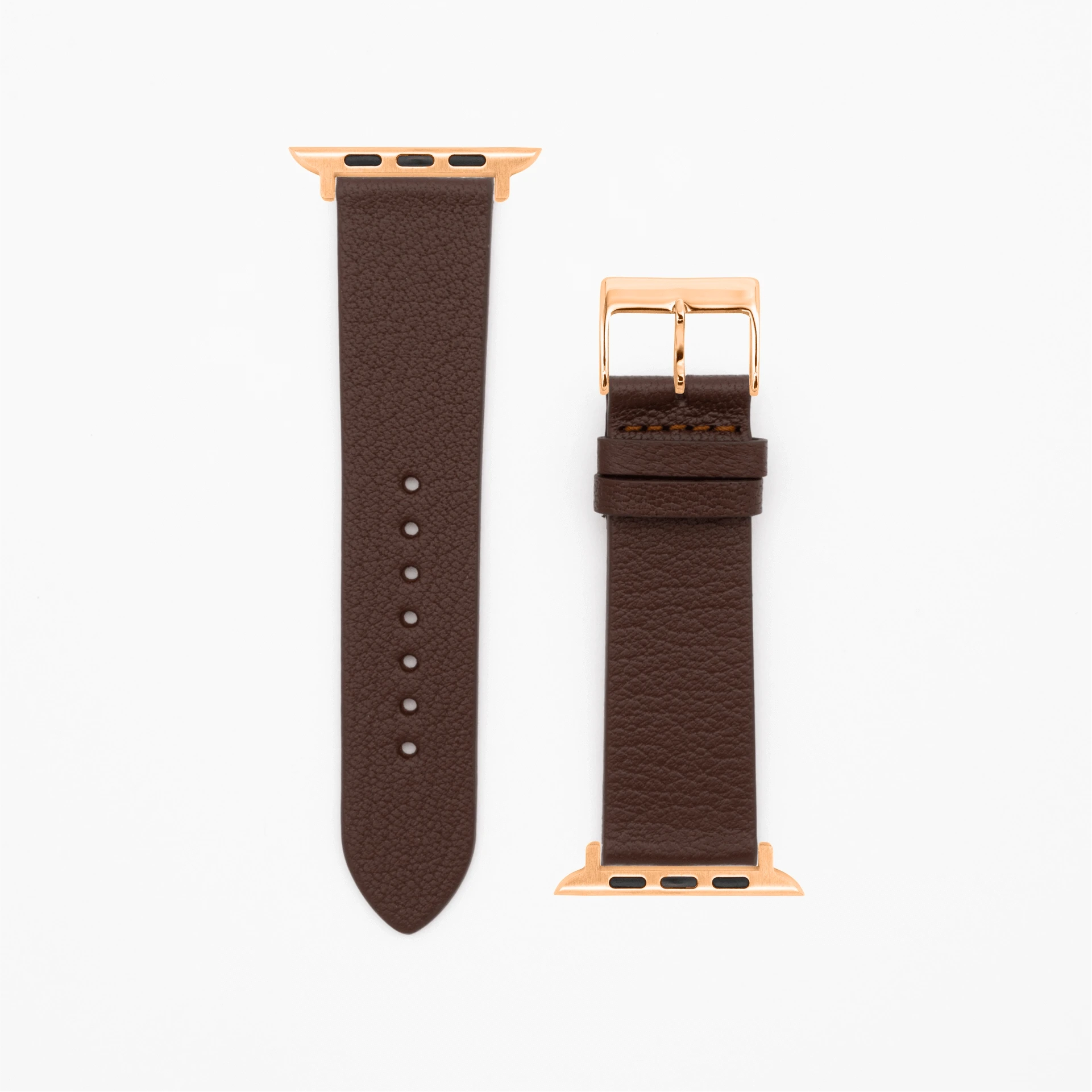 Goat · Classic · XS · Dunkelbraun-Apple Watch-40/41/42mm-Edelband-Lederarmband-Apple Watch