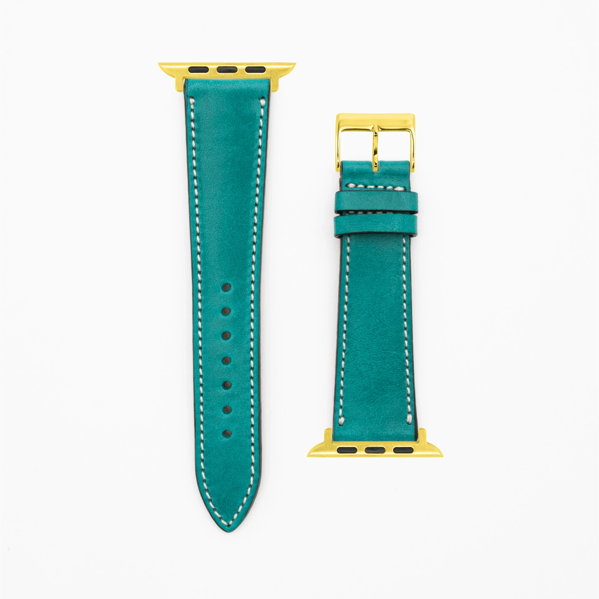 Vibrant · Vintage · Petrol-Apple Watch-40/41/42mm-Edelband-Lederarmband-Apple Watch