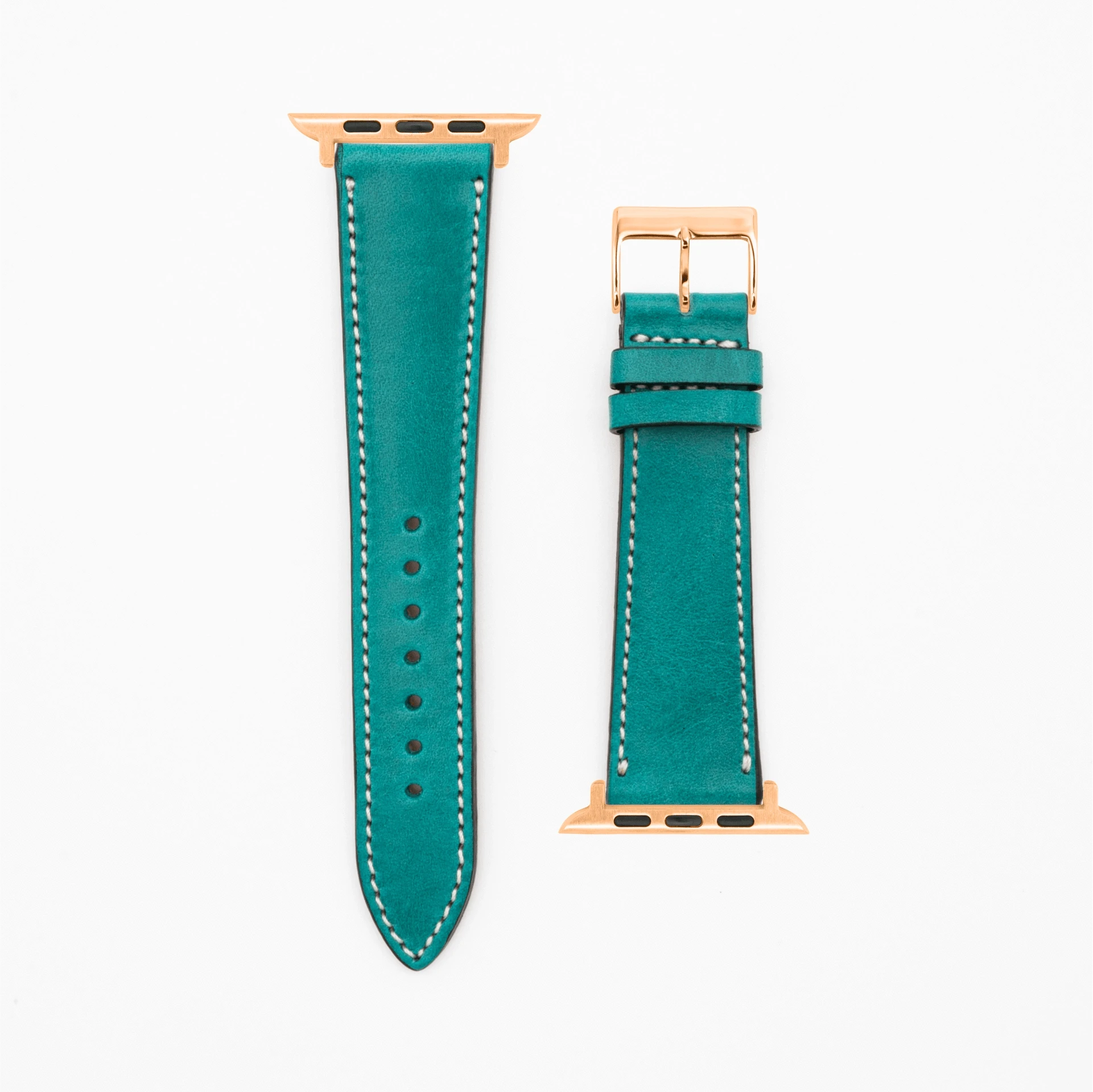 Vibrant · Vintage · Petrol-Apple Watch-40/41/42mm-Edelband-Lederarmband-Apple Watch