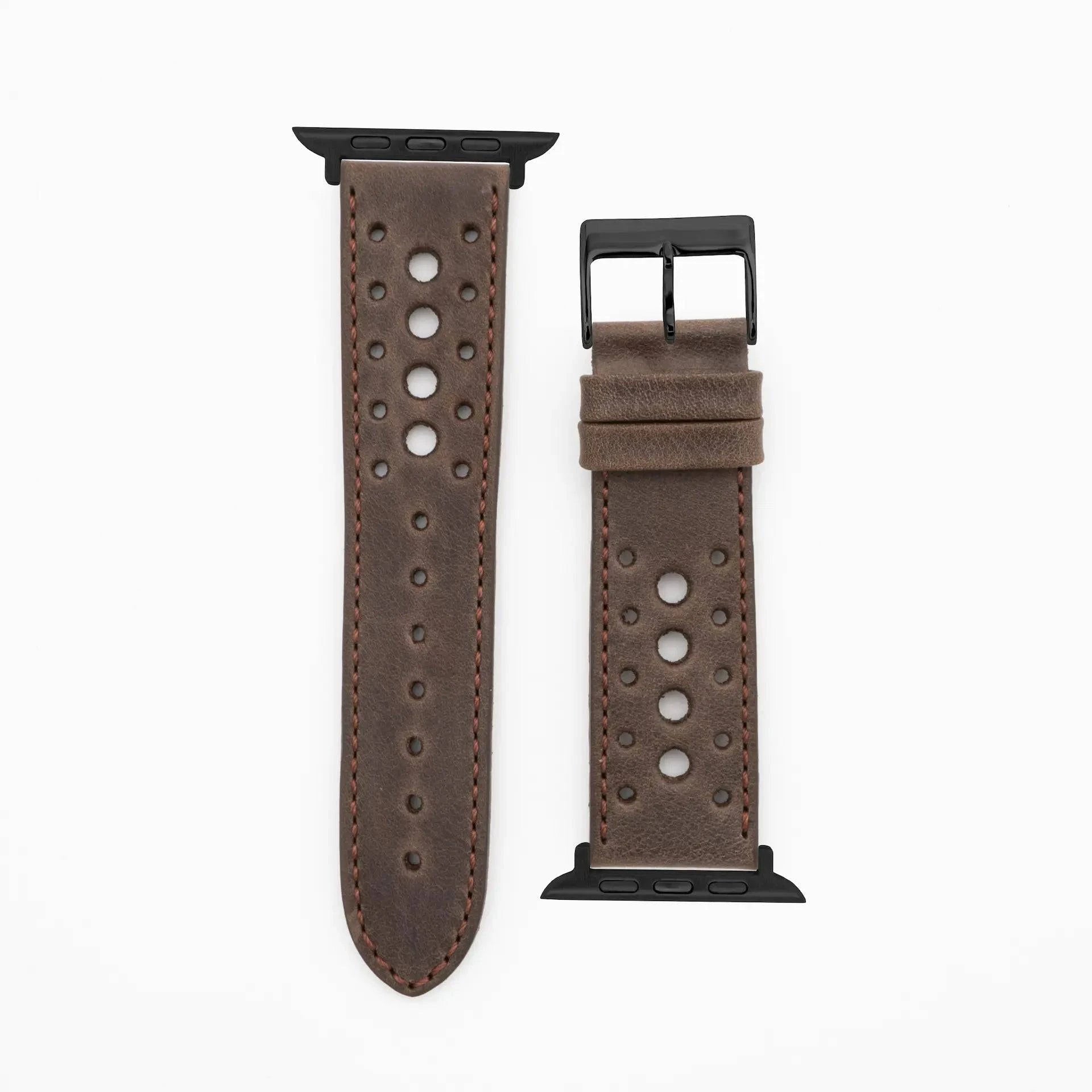 Monaco - Vintage - Dark brown-Apple Watch-40/41/42mm-Edelband-Leather Strap-Apple Watch