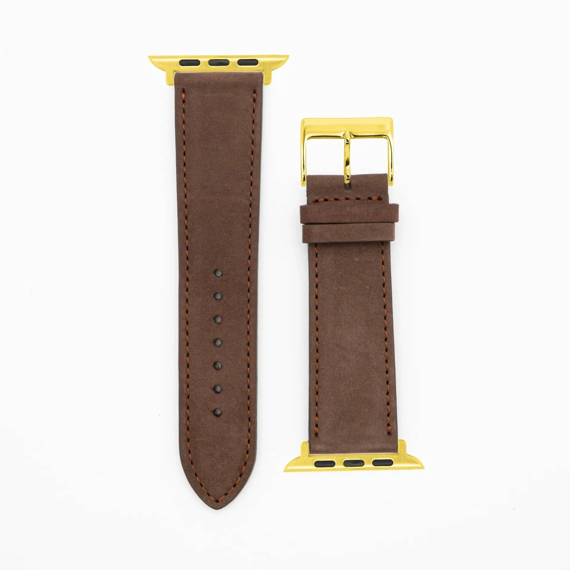 Suede - Classic - Dark brown-Apple Watch-40/41/42mm-Edelband-Leather Strap-Apple Watch