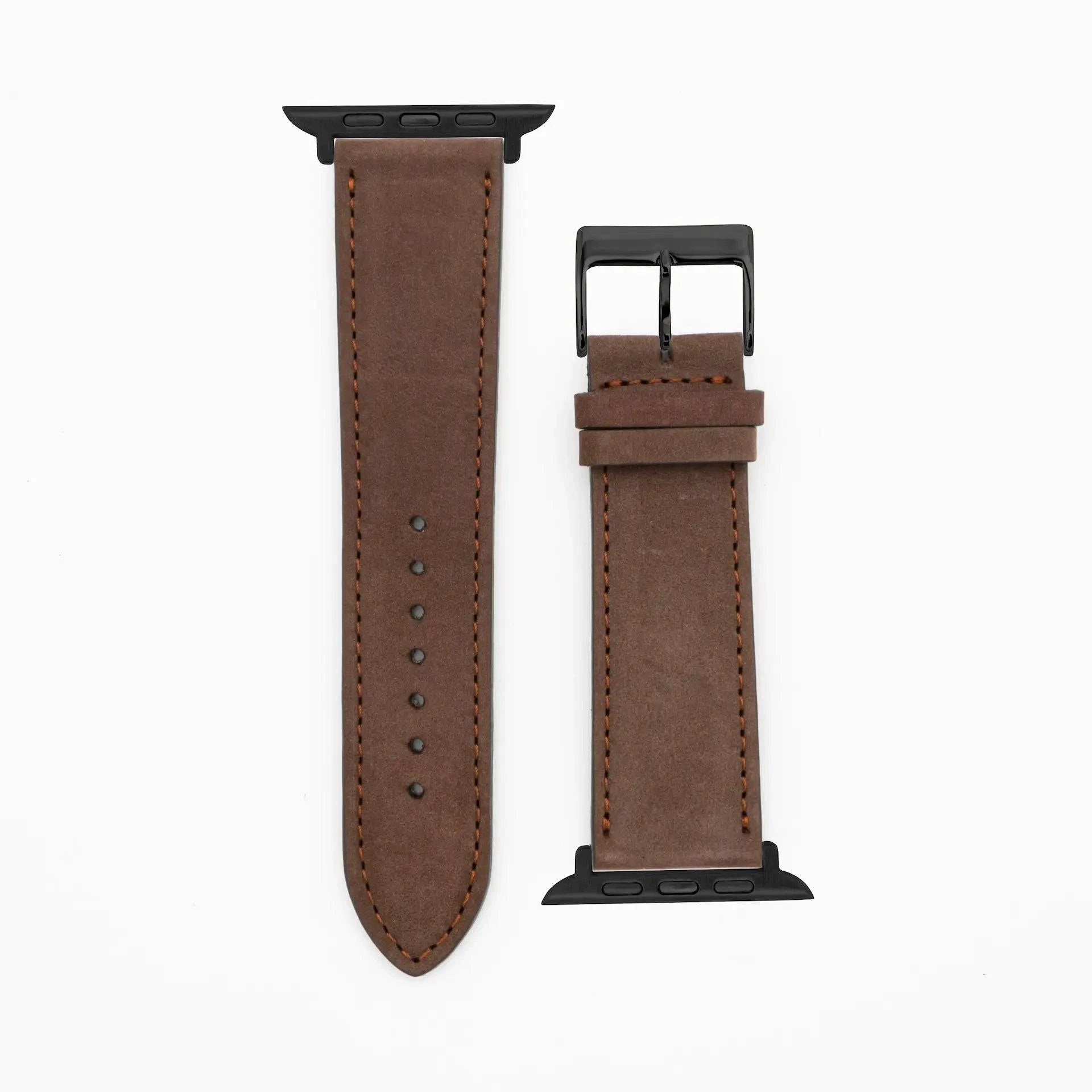 Suede - Classic - Dark brown-Apple Watch-40/41/42mm-Edelband-Leather Strap-Apple Watch