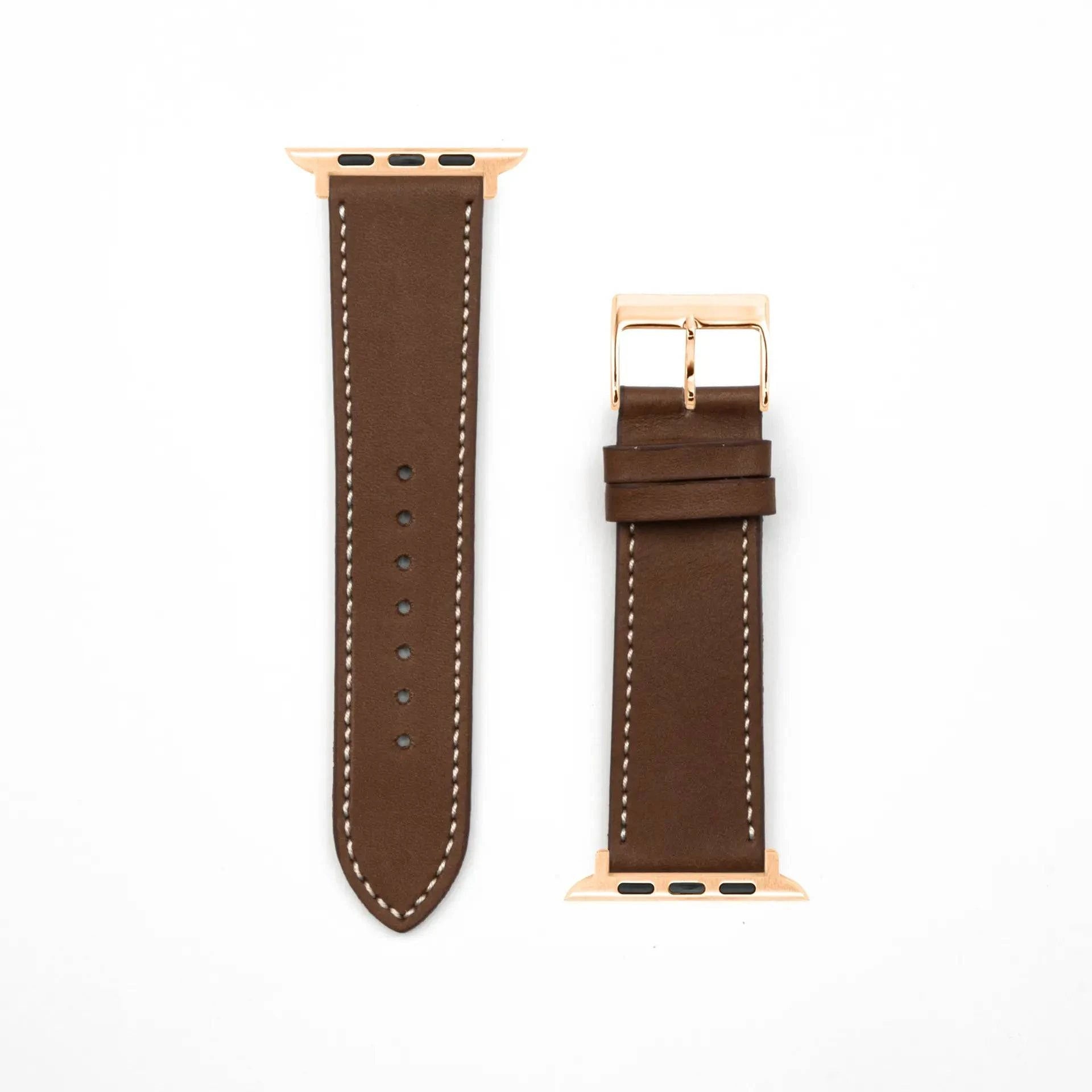 Venezia · Classic · XS · Braun-Apple Watch-40/41/42mm-Edelband-Lederarmband-Apple Watch