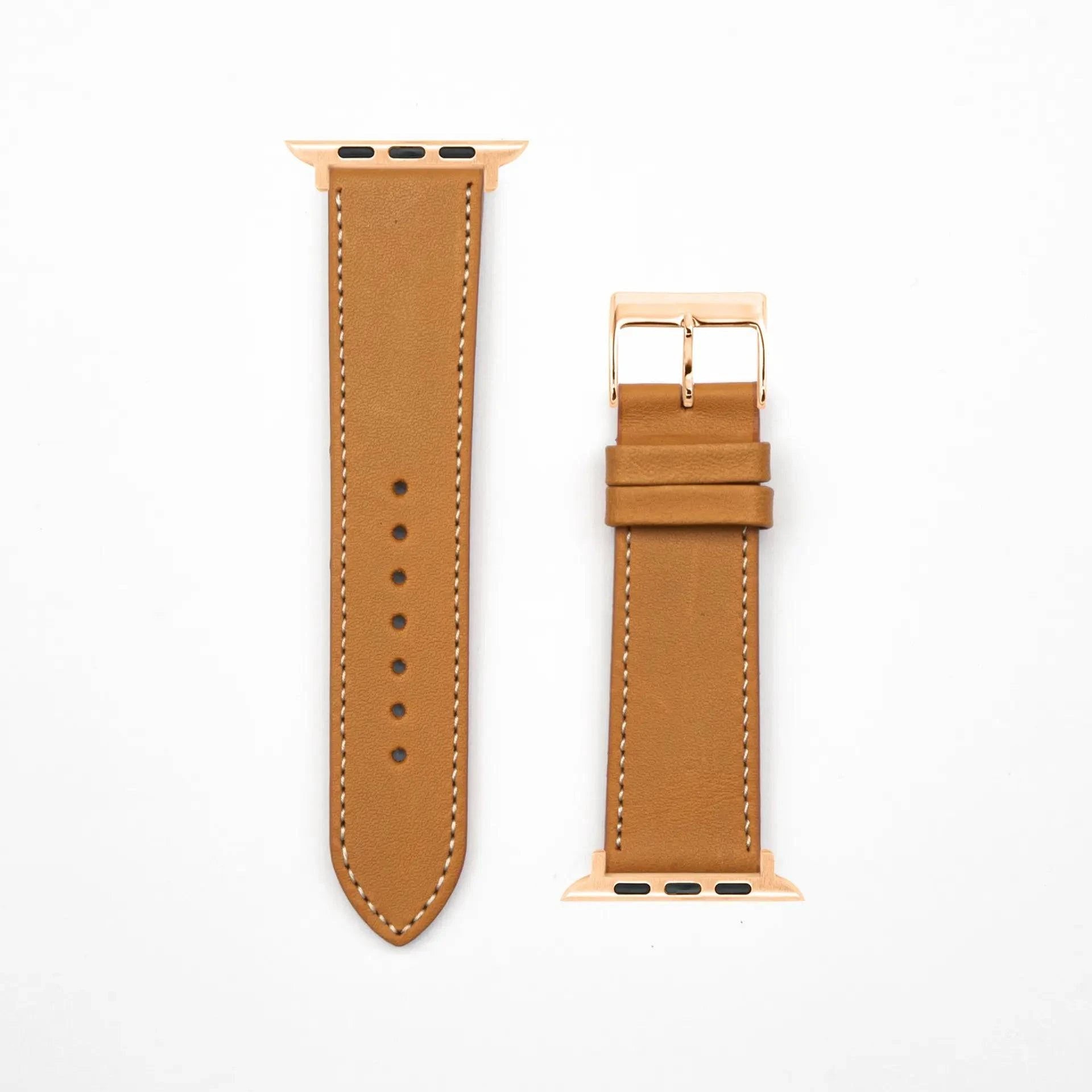 Venezia · Classic · XS · Cognac-Apple Watch-40/41/42mm-Edelband-Lederarmband-Apple Watch