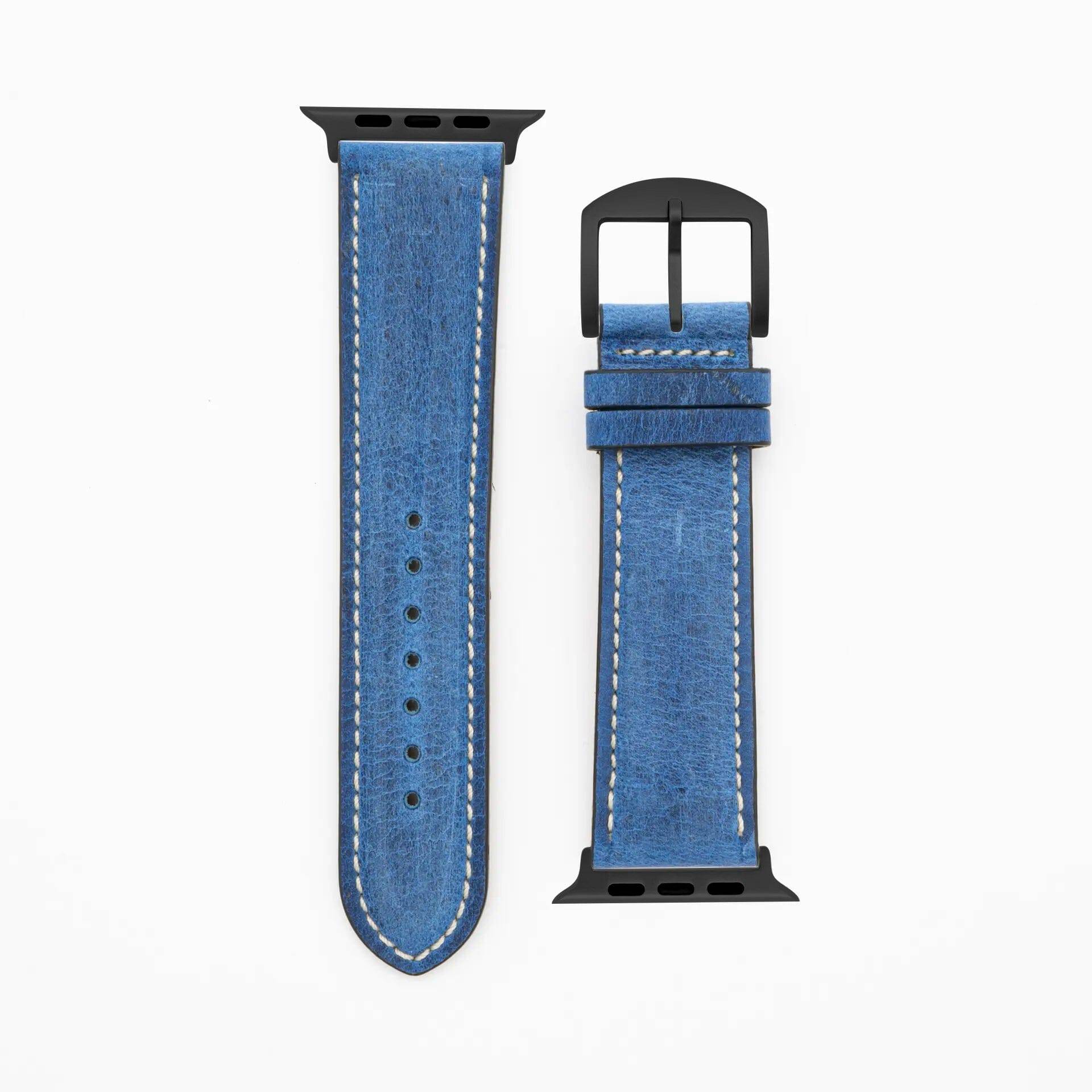 Antilope Chrono · Vintage · Blau-Apple Watch Ultra-49mm-Edelband-Lederarmband-Apple Watch