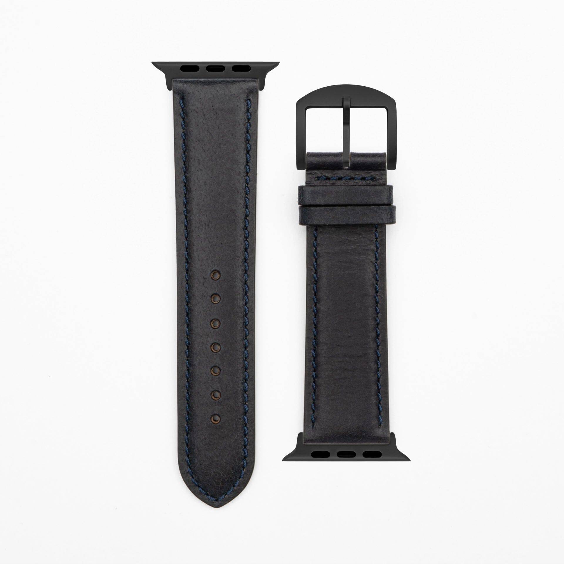 Cavaro - Classic - Dark blue Apple Watch Ultra 49mm leather strap Apple Watch