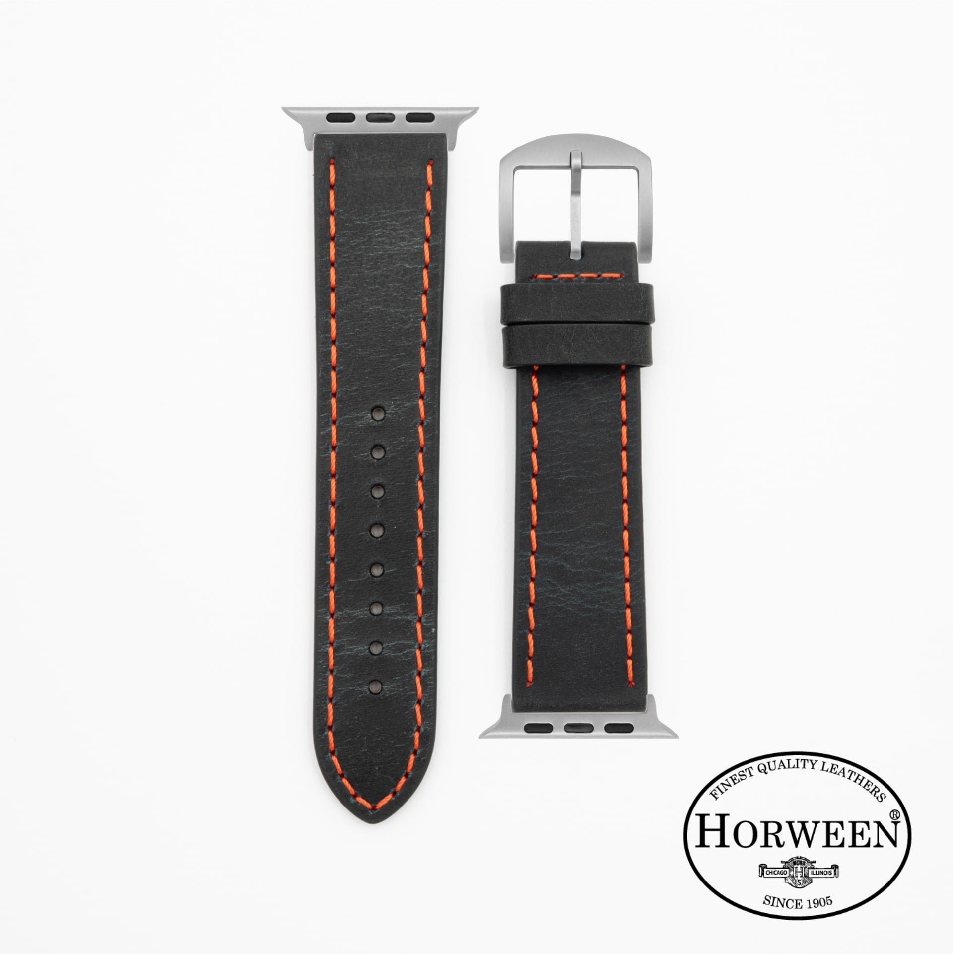 Horween® · Vintage · Dark Blue/Orange