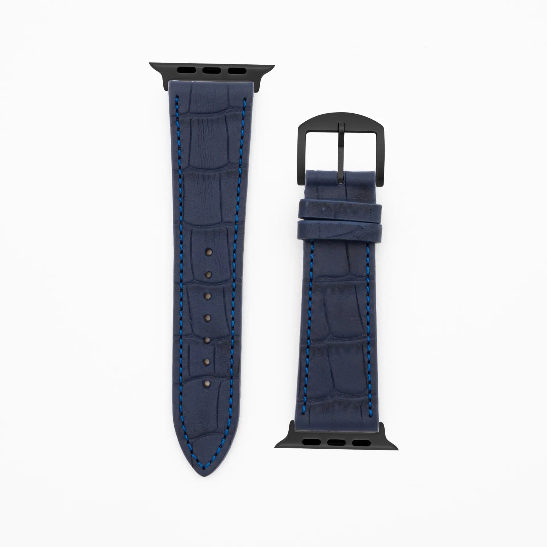Croco Grain · Classic · Dunkelblau-Apple Watch Ultra-49mm-Edelband-Lederarmband-Apple Watch